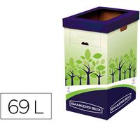 Contenedor de Reciclaje Doble Tarjeta 100% Reciclado Montaje Manual - FELLOWES