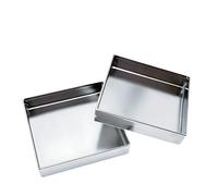 Contenedor De Recolección De Aceite Bandeja De Goteo De Acero Inoxidable 304 De 1,0 Mm For Cambio De Aceite Y Lavadora, Bandeja De Drenaje De Condensado A Prueba De Fugas(100 * 50 * 5cm)