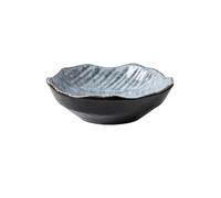 contenedor de refrigerio Vajilla personalizada for Hotel, plato frío con forma creativa, ensaladera, plato de cerámica Retro for aperitivos, plato for salsa(Grey)