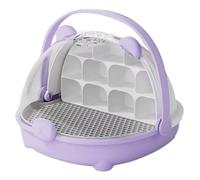 Contenedor de reptiles para uso general | Contenedor transparente transparente con asa | Casa de reptiles para mascotas Hábitat Cage para tortugas y arañas de seda de seda, hábitat visible