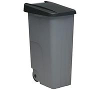 Denox DEN035 Contenedor Reciclo 110 litros Cerrado, Negro, 420x570x880 mm