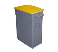 Denox DEN022 Contenedor Zeus 65 litros Cerrado, Amarillo, 585x290x670 mm