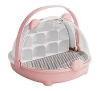 Contenedor de Seda - Caja de alimentación transparente portátil, Hábitat de transporte de moscas, Casa para mascotas con asa resistente, fácil observación y limpieza, Habitat