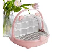 Contenedor De Transporte De Ďe Seda - PP 8,27x7,87x6,69 Pulgadas | Alternativa A La Đe Vidrio para Terrario D́e Reptiles | Portátil D̄e 500 G con Ventilación - para Lagartos Ranas Se
