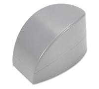 Contenedor de uñas de inmersión francesa Plástico Smile Line Maker Contenedor de esmalte de uñas Herramienta de uñas Caja de almacenamiento de polvo de cristal para arte de uñas y herramienta(Gris)