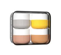 Contenedor de viaje para artículos de tocador Frascos de crema de silicona con bolsa transparente Accesorios de viaje para cosmética crema de manos para el cuerpo facial latas de fugas esenciales con