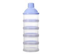 Contenedor de viajes de fórmula para bebés, dispensador de fórmula de viaje, Dispensador de fórmula apilable, 5 capas apilamiento de apilamiento desmontable funda de leche portátil para alimentar la m