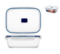 Contenedor De Vidrio Pure Box Rectangular Litros 1,22 H7677 Azul ARC