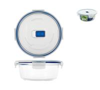 Contenedor De Vidrio Pure Box Redondo Litros 0,92 H7683 Azul ARC