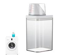 Contenedor Detergente De Lavandería - Botella De Almacenamiento De De Gran Capacidad con Tapa De Medición | Diseño De Fugas Y, Fácil De Pagar, Ideal para Detergentes Líquidos Y P