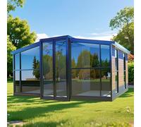 Contenedor duradero resistente a la intemperie casa prefabricada, soporta viento lluvia, casa pequeña perfecta para vivir todo el año