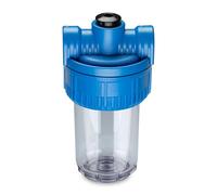 WK wkcont12 Contenedor 3 vías de 5 Pulgadas | Filtración de Agua | Fabricado en Italia, Transparente, Filtro 5'' attacchi 1/2"