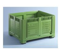 Contenedor grande capacidad 680 l, lados perforados