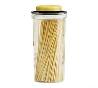 Contenedor hermético de almacenamiento al vacío para granos, tarro hermético de alimentos, sello de un solo paso para cereales, arroz, pasta, a prueba de derrames, 550 ml/1000 ml/1900 ml, multicolor