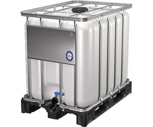 Contenedor IBC, válvula de corredera capacidad 600 l, natural