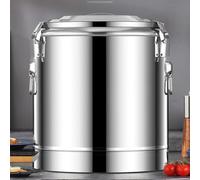 Contenedor Isotérmico Acero Inoxidable, Dispensador De Bebidas Aislado De Acero Inoxidable De Calidad Alimentaria Dispensador Térmico De Bebidas Frías Y Calientes LYWY ( Color : Silver , Size : 70L )