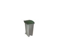 Contenedor jardin MAIOL 80l c/ruedas verde y gris CVS80