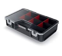 Caja de surtido de plástico con particiones Schwarz Kistenberg