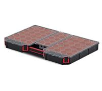 Contenedor KTG60406B: colectivo con cajas negras planas 577x390x60mm KISTENBERG