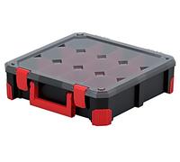 Contenedor KTI4040S-CG6U: colectivo con particiones negro 390x390x110mm CAJA