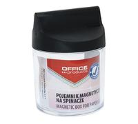 Contenedor magnético para clips Productos de oficina Redondo Sin Clips Transparente/Pequeños Accesorios de Oficina/Tipo-Magnético/Tipo-para Clips de Papel/Material-Plástico/Color-Transparente