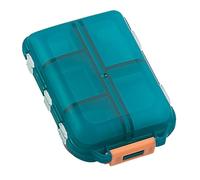 Contenedor organizador de pastillas, dispensador de píldoras, contenedor de medicamentos diarios, organizador de píldoras de viaje, adecuado para medicamentos diarios, ahorro de espacio, el mejor