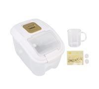 Contenedor para Almacenamiento de Arroz, Gran Capacidad de 10KG, Color Verde, con Tapa Transparente e Impermeable - Sellado Perfecto, Material de Grado Alimenticio, Ideal para (Capacidad de 5 kg/11,0