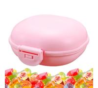 Contenedor para barra de champú sólido con tapa hermética, soporte de ducha atrapante y compacto | Caja de almacenamiento de jabón duradero para viajes, accesorio de baño higiénico