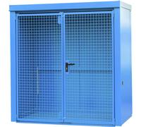 Contenedor para bombonas de gas, resistente al fuego eurokraft pro, para 28 bombonas de 230 mm de Ø