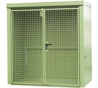 Contenedor para bombonas de gas, resistente al fuego eurokraft pro, para 28 bombonas de 230 mm de Ø