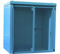 Contenedor para bombonas de gas, resistente al fuego eurokraft pro, para 35 bombonas de 230 mm de Ø