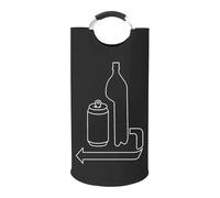 Contenedor para botellas de depósito, diseño que ahorra espacio, 43,5 x 83,5 cm, contenedores recolectores de botellas de depósito de 115 l, bolsa organizadora de tela Oxford, asa portátil, para cocin