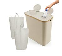 Contenedor para Botellas Relaxdays, 140 l, hasta 60 Botellas, 2 Bolsas Interiores, recolector para Vidrio y plástico.