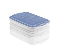 Contenedor para conservación de alimentos Rotho Rondo Horizon azul Azul Transparente 750 ml 1,35 L
