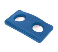 Contenedor para reciclaje de tapas de latas y botellas Slim Jim Rubbermaid - Azul - Azul