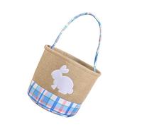 Contenedor plegable de almacenamiento de conejos con temática de primavera, cesta a rayas para niños, actividades de caza de huevos y organización del hogar, cesta de caza de huevos de Pascua