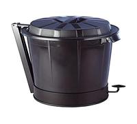 Contenedor Profesional con Pedal Goliat 50L - Negro, Robusto y Duradero | Tapa y Asas Ergonómicas - Denox