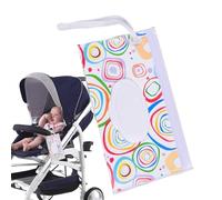 Contenedor recargable para toallitas húmedas para bebé, resistente al agua, contenedor de toallitas reutilizables recargables, soporte para toallitas para baño, portátil, diseño de estilo bohemio para