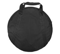 Contenedor redondo para platillos de viaje, bolsa de almacenamiento de platillos con asa de transporte