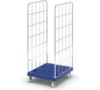 Contenedor rodante con tablero rodante de plástico por 2 lados, A x P 682 x 815 mm