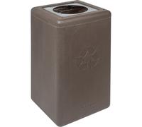 Contenedor separador de reciclaje BrickBin, fabricado con posos de café capacidad 65 l, marrón