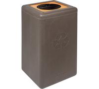 Contenedor separador de reciclaje BrickBin, fabricado con posos de café capacidad 65 l, marrón