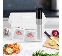 Contenedor Sous Vide Plegable 11 Litros de PC Alimentario para Cocina al Vacío con Tapa de Bisagras Ideal para Termocirculador Sous Vide y Preparación de Comidas Precisas