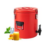 Contenedor térmico 50L Dispensador de bebidas con aislamiento con interior de acero inoxidable 304 y grifo para té, café, restaurantes y exteriores (Almacenamiento térmico hasta 12 horas)
