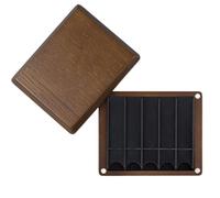 Contenedor tradicional de roble con compartimento seguro de ABS que se adapta a 10 rushes densos de bronce para instrumentos, planificador de tallos de roble denso