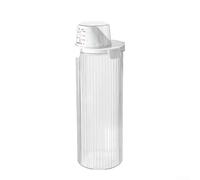 Contenedor transparente de almacenamiento de cocina para cereales y alimentos para mascotas con sello seguro y boquilla ergonómica para fácil dispensación (grande)