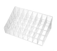Contenedor transparente de almacenamiento de maquillaje con 36/40 compartimentos para pintalabios, coloretes, correctores, anillos y accesorios de viaje (40 rejillas)
