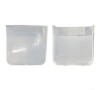 Contenedor transparente de trampa de vapor para ollas arroceras, caja de recogida de agua para evitar el desorden de la encimera, plástico PP, color blanco, paquete de 2 (tamaño grande)