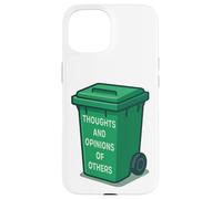 Contenedor Verde para Opiniones y Sentencias Carcasa para iPhone 15