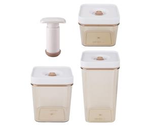 Contenedores de almacenamiento al vacío para alimentos - Contenedores de alimentos optimizados para la vida útil, almacenamiento de cocina seguro y resistente al agua | Organizador de cocina para